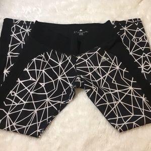 ADIDAS CLIMALITE SPIDERWEB PATTERN LEGGINGS